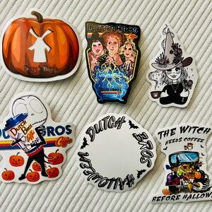 Custom Dutch Bros Halloween Sticker Set